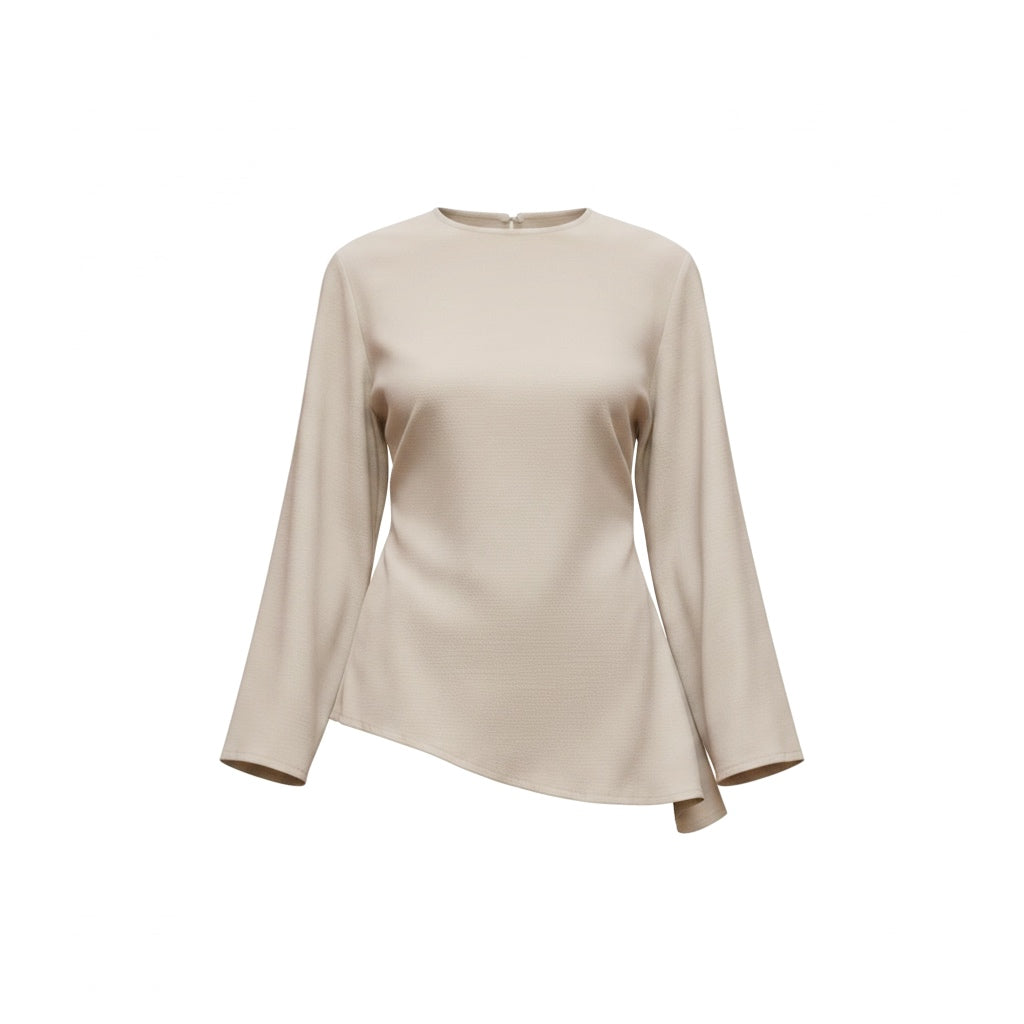 Ensemble deux pièces beige en lin