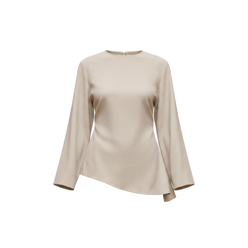 Ensemble deux pièces beige en lin