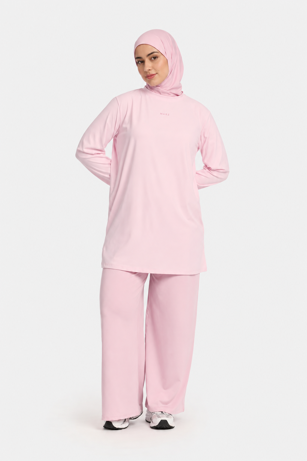 Ensemble sport en coton PINK - sans foulard