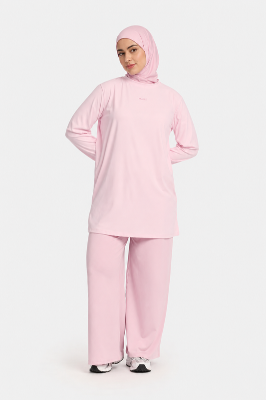 Ensemble sport en coton PINK - sans foulard