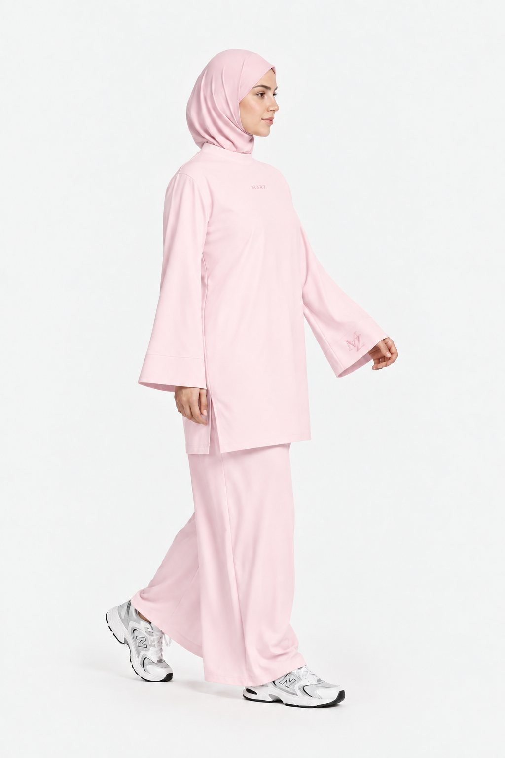 Ensemble sport en coton PINK - sans foulard