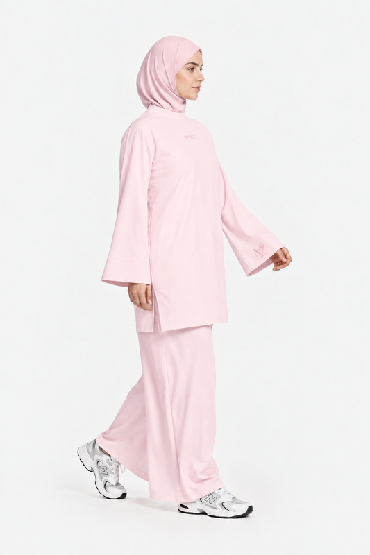 Ensemble sport en coton PINK - sans foulard