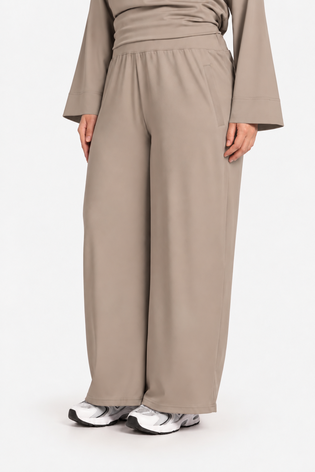 Ensemble sport en coton Gris Brun - sans foulard